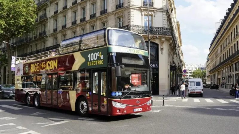 Electric Buses Made in China Debut on the Streets of Paris During the Olympics