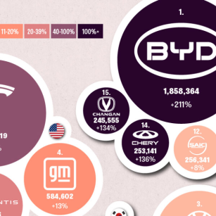 Which Contry Has the Most Electric Vehicle(EV) Brands?